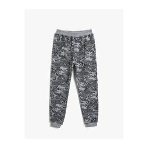 Koton Boy's Gray Patterned Sweatpants