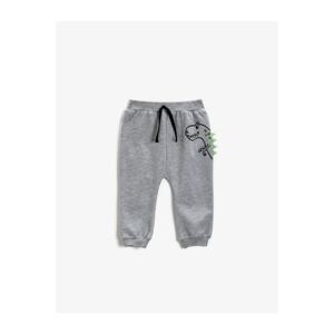 Koton Printed Sweatpants with Elastic Waist.