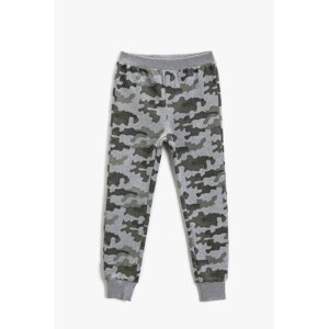 Koton Boys' Gray Patterned Sweatpants