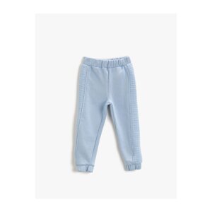 Koton Basic Jogger Sweatpants with Cotton and Textured Edges.