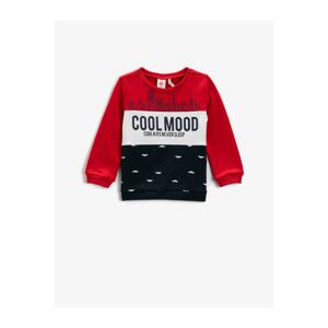 Koton Cool Mood Printed Crewneck Long Sleeved T-Shirt