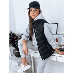 Women's quilted vest MARIN black Dstreet