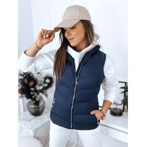 Women's quilted vest MARIN dark blue Dstreet