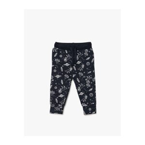 Koton Space Printed Strapless Jogger Sweatpants Cotton.