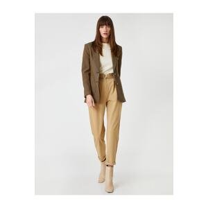 Koton Belted Carrot Trousers