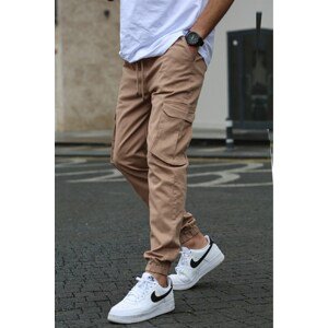 Madmext Men's Beige Cargo Pocket Pants 5447