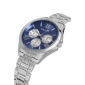 Polo Air Women's Sports Wristwatch Silver-Navy Blue Color