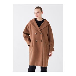 LC Waikiki Women's Hooded Plain Oversize Cachet Coat