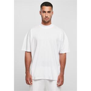 Oversized T-shirt with neckline and neck white