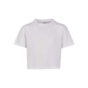 Girls' T-shirt Cropped Jersey T-shirt white