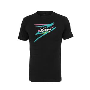 Black wavy T-shirt