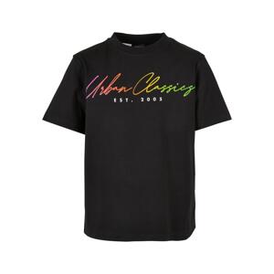 Boys Script Logo T-Shirt Black