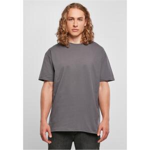Heavy oversize T-shirt in dark gray color