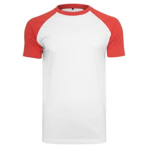 Raglan contrasting T-shirt wht/red