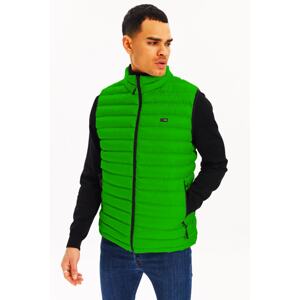 River Club Men's Lined Water And Windproof Green Inflatable Vest.