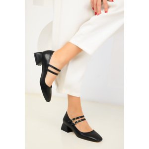 Soho Women's Black Classic Heeled Shoes 18524