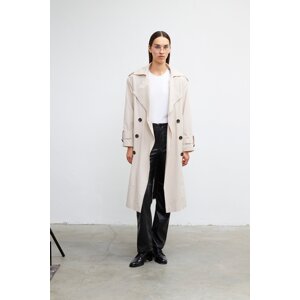 VATKALI Belted double-breasted button-up trench coat