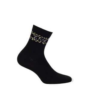 Gatta G44.01N Cottoline girls' socks patterned 33-38 black 359