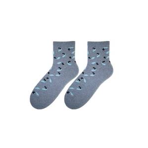 Socks Bratex D-005 Women Women's Winter Half-Terry Pattern 36-41 grey melange 036