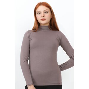 InStyle Long Sleeve Turtleneck Basic Body - Brown