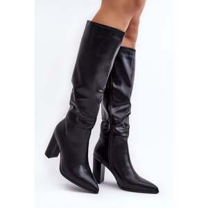 Women's high-heeled boots black Fiminna