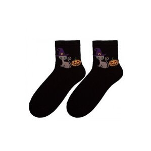 Bratex Popsox Halloween 5643 Women's Socks 36-41 Black D-024