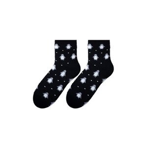 Bratex D-060 women's winter socks pattern 36-41 black 033