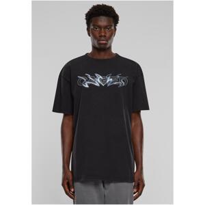 Men's Cagedchrome Acid Heavy Oversize T-Shirt - Black