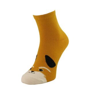 Bratex D-001 Classic Women's Pets Socks 36-41 mustard 965
