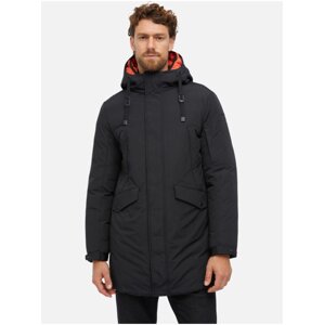 Black men's winter parka Geox Velletri - Men's