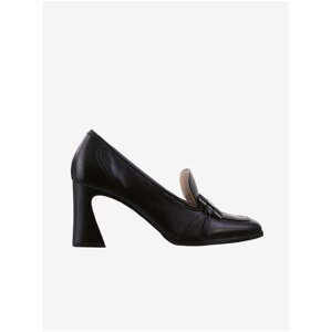 Women's black leather heeled shoes Högl Glenn - Women