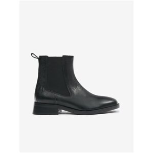 Black women's leather chelsea boots Geox D Tormalina - Women