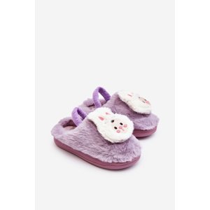 Children's slippers furry bunny, purple Dicera