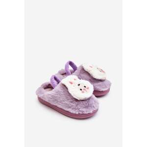 Children's slippers furry bunny, purple Dicera