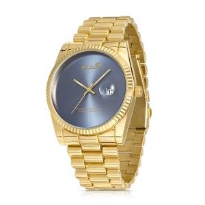Polo Air Men's Wristwatch with Calendar Feature Gold-Navy Blue Color