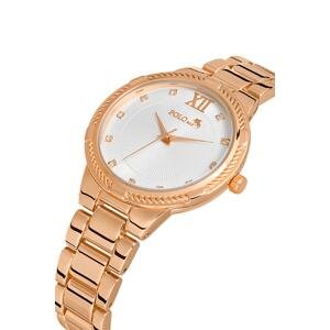 Polo Air Metal Strap Stylish Women's Wristwatch Copper Color