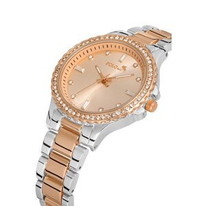 Polo Air Single Row Luxury Stone Women's Wristwatch Silver-copper Color