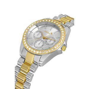 Polo Air Single Row Luxury Stone Women's Wristwatch Silver-gold Color