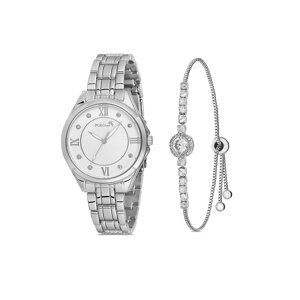 Polo Air Women's Wristwatch Zircon Stone Elegant Bracelet Combination Silver Color