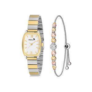Polo Air Vintage Women's Wristwatch Dorica Bracelet Combination Silver-Gold Color