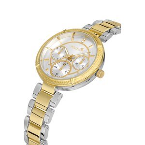 Polo Air Women's Wristwatch Silver Yellow Color