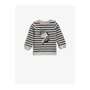 Koton Unicorn Embroidered Sweatshirt