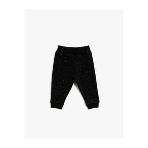 Koton Patterned Cotton Sweatpants Normal Waist