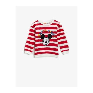 Koton Mickey Mouse Printed Cotton Crewneck Sweatshirt