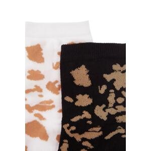 Trendyol Multicolored Patterned 2-Pack Knitted Socks