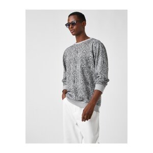 Koton Printed Basic Sweatshirt with Shark