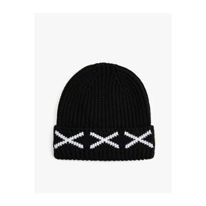 Koton Patterned Elastic Knitted Beret