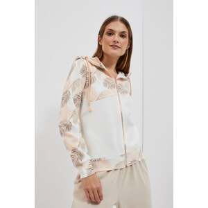 WOMEN'S SWEATSHIRT L-BL-4004 OFF WHITE