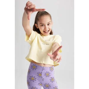 DEFACTO Girl Crop Short Sleeve T-Shirt