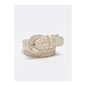 LC Waikiki Knitted Pattern Women's Straw Belt